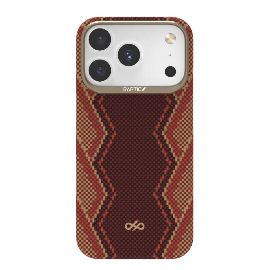 Apple iPhone 17 Pro Kılıf M-safe Şarj Özellikli Raptic Aramid Skin Bionic Serisi Karbon Kapak - 2