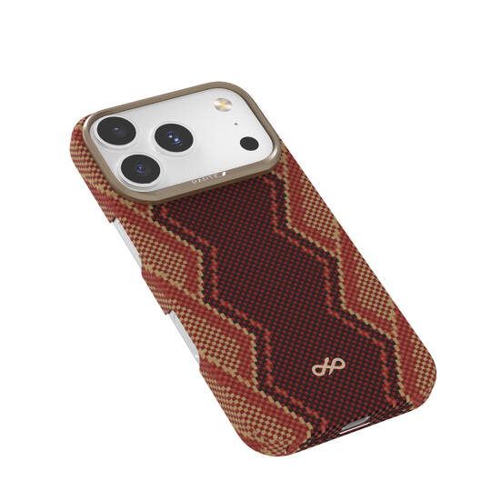 Apple iPhone 17 Pro Kılıf M-safe Şarj Özellikli Raptic Aramid Skin Bionic Serisi Karbon Kapak - 3