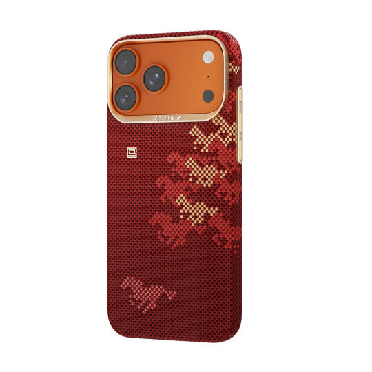 Apple iPhone 17 Pro Kılıf M-safe Şarj Özellikli Raptic Aramid Skin Chivalry Serisi Karbon Kapak - 2
