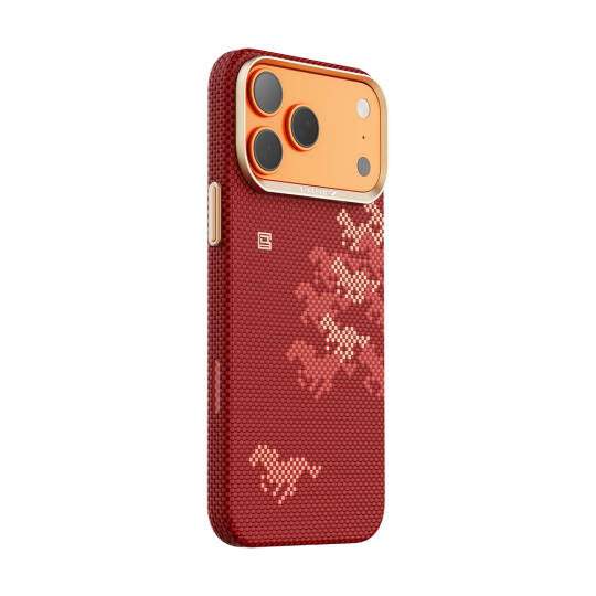Apple iPhone 17 Pro Kılıf M-safe Şarj Özellikli Raptic Aramid Skin Chivalry Serisi Karbon Kapak - 3