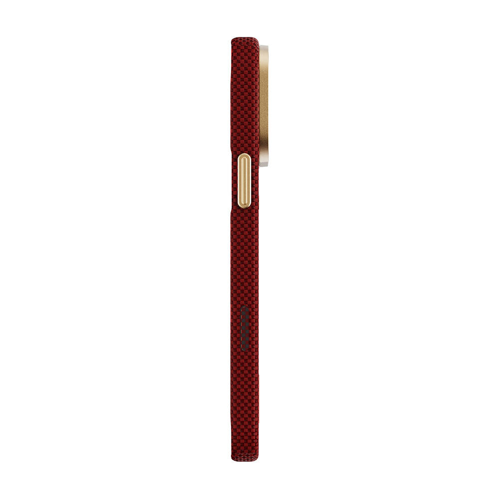 Apple iPhone 17 Pro Kılıf M-safe Şarj Özellikli Raptic Aramid Skin Chivalry Serisi Karbon Kapak - 7