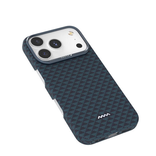 Apple iPhone 17 Pro Kılıf M-safe Şarj Özellikli Raptic Aramid Skin Origin Serisi Karbon Kapak - 6