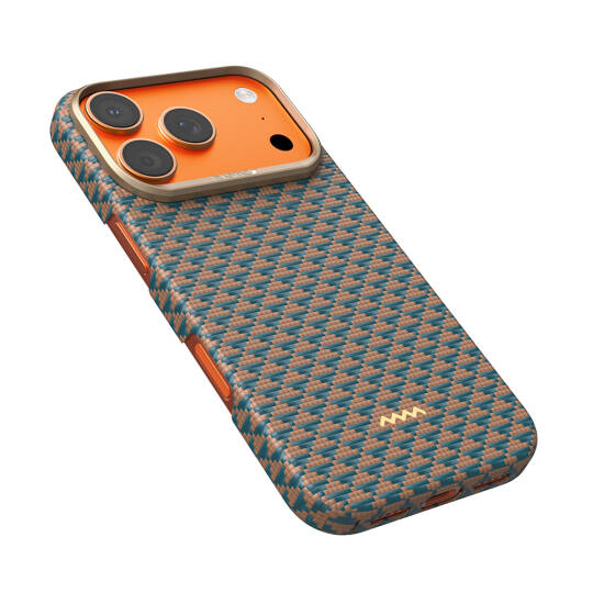 Apple iPhone 17 Pro Kılıf M-safe Şarj Özellikli Raptic Aramid Skin Origin Serisi Karbon Kapak - 9