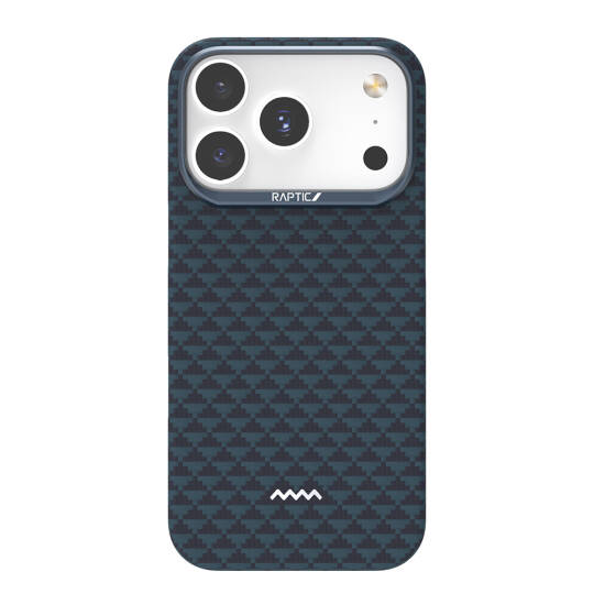 Apple iPhone 17 Pro Kılıf M-safe Şarj Özellikli Raptic Aramid Skin Origin Serisi Karbon Kapak - 3