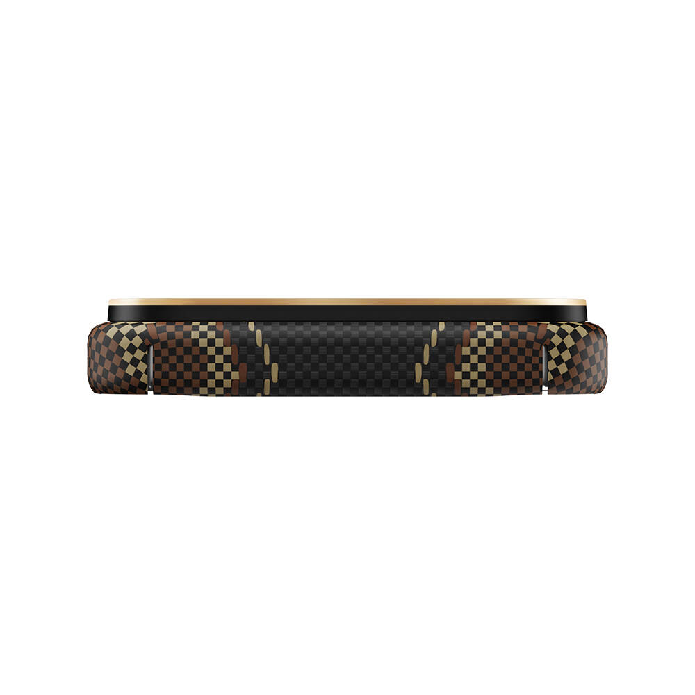 Apple iPhone 17 Pro Kılıf M-safe Şarj Özellikli Raptic Aramid Skin Scepter Serisi Karbon Kapak - 3