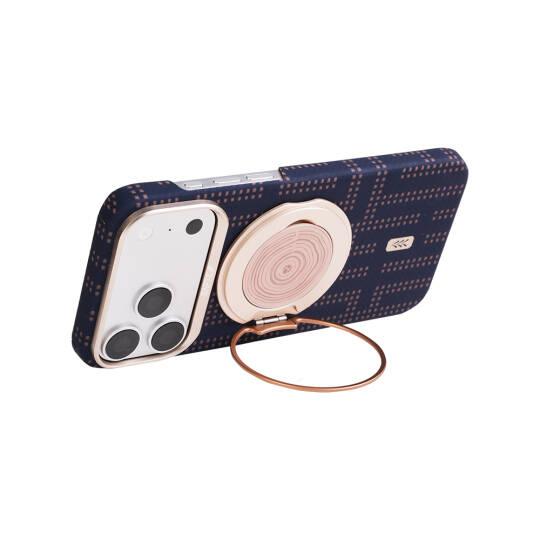 Apple iPhone 17 Pro Kılıf M-safe Şarj Özellikli Raptic Aramid Skin Serisi Karbon Kapak - 26