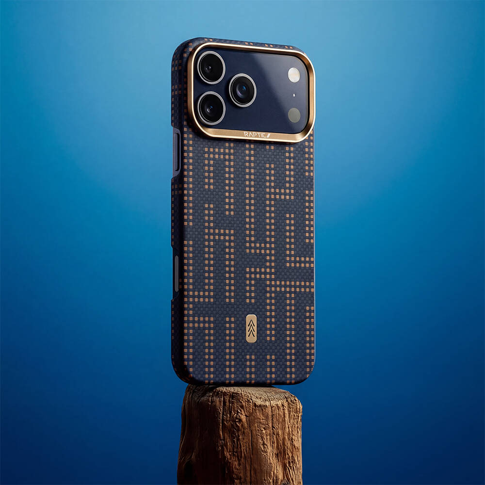Apple iPhone 17 Pro Kılıf M-safe Şarj Özellikli Raptic Aramid Skin Serisi Karbon Kapak - 27