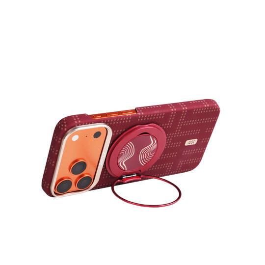 Apple iPhone 17 Pro Kılıf M-safe Şarj Özellikli Raptic Aramid Skin Serisi Karbon Kapak - 17