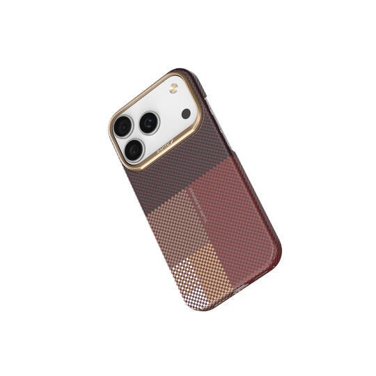Apple iPhone 17 Pro Kılıf M-safe Şarj Özellikli Raptic Aramid Skin Transform Serisi Karbon Kapak - 8