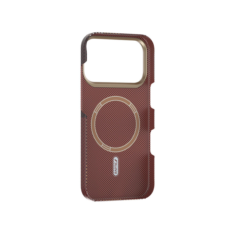 Apple iPhone 17 Pro Kılıf M-safe Şarj Özellikli Raptic Aramid Skin Transform Serisi Karbon Kapak - 12