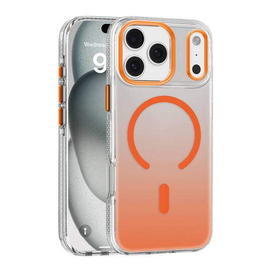 Apple iPhone 17 Pro Kılıf M-safe Şarj Özellikli Sararmaya Karşı Dayanıklı Mutural Icesense Serisi Kapak - 5
