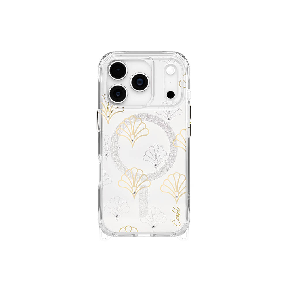 Apple iPhone 17 Pro Kılıf M-safe Şarj Özellikli Şeffaf Desenli Arka Yüzey Coehl Maree Kapak - 2