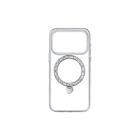 Apple iPhone 17 Pro Kılıf M-safe Şarj Özellikli Simli Standlı Pynana Dancing Circle Trendy Serisi Kapak - 2