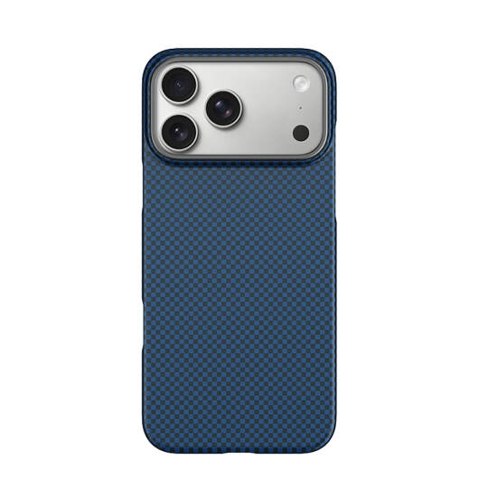 Apple iPhone 17 Pro Kılıf M-safe Şarj Özellikli Wiwu DCC-208 Aramid Armor Kapak Mavi
