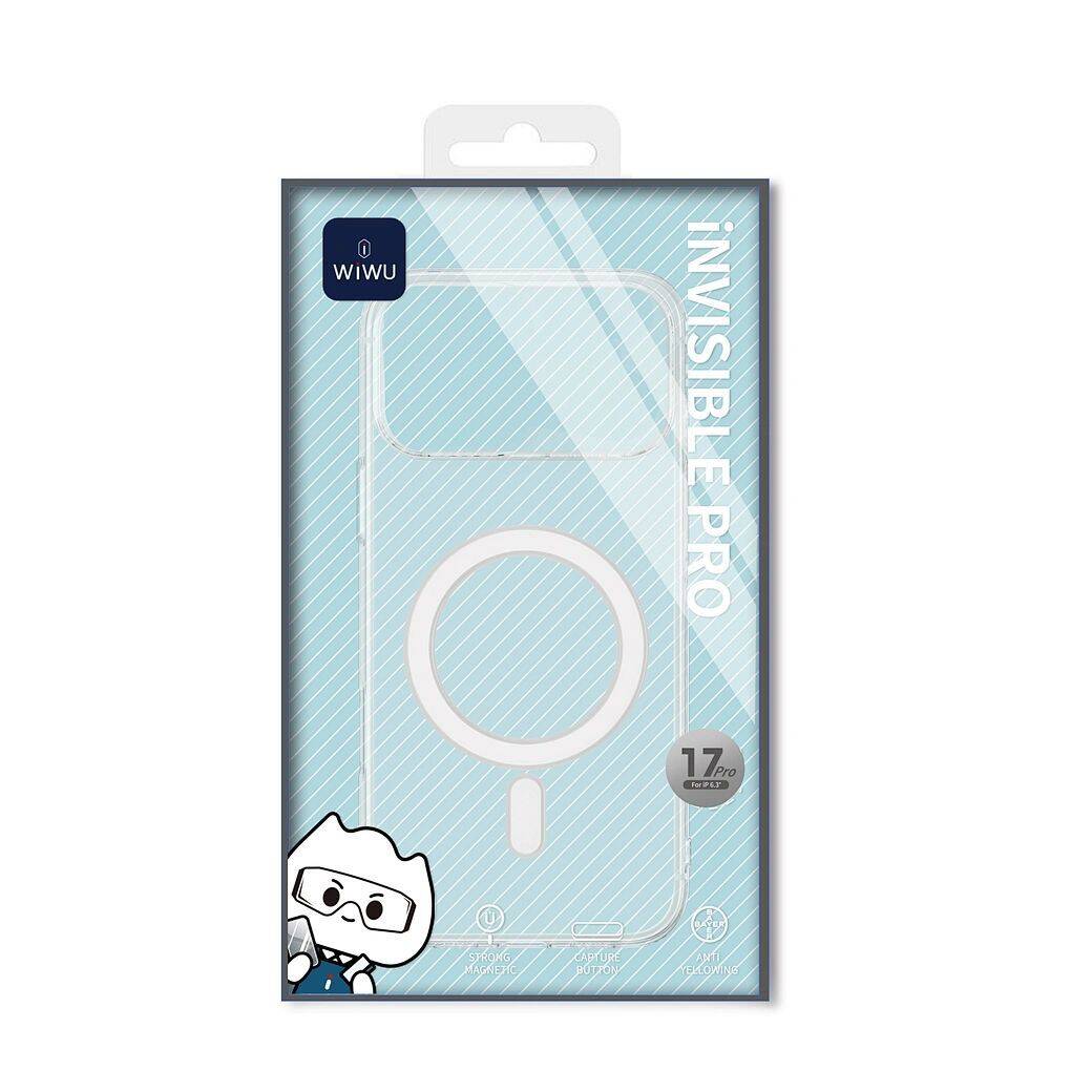 Apple iPhone 17 Pro Kılıf M-safe Şarj Özellikli Wiwu YXK-207 Invisible Pro Sert PC Kapak - 12