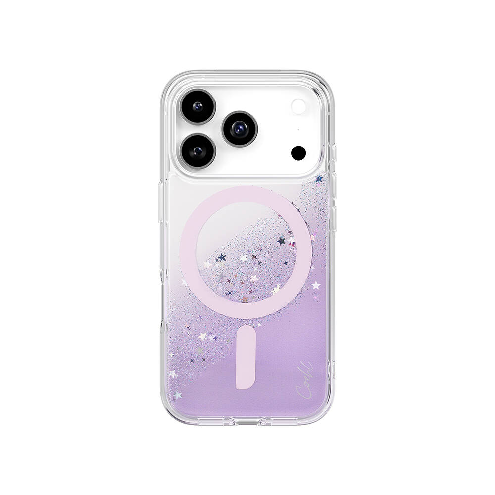 Apple iPhone 17 Pro Kılıf M-safe Şarj Özellikli Yıldız Simli Arka Yüzey Coehl Lyra Kapak - 1
