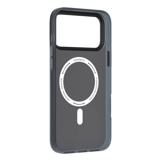 Apple iPhone 17 Pro Kılıf M-Safe Şarj Özellikli Youngkit Camouflage Sykell Serisi Kapak - 17