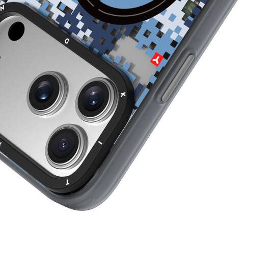 Apple iPhone 17 Pro Kılıf M-Safe Şarj Özellikli Youngkit Camouflage Sykell Serisi Kapak - 18