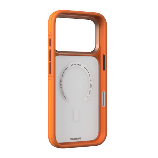 Apple iPhone 17 Pro Kılıf M-safe Şarj Özellikli Youngkit Rock Sand Serisi Kapak - 16