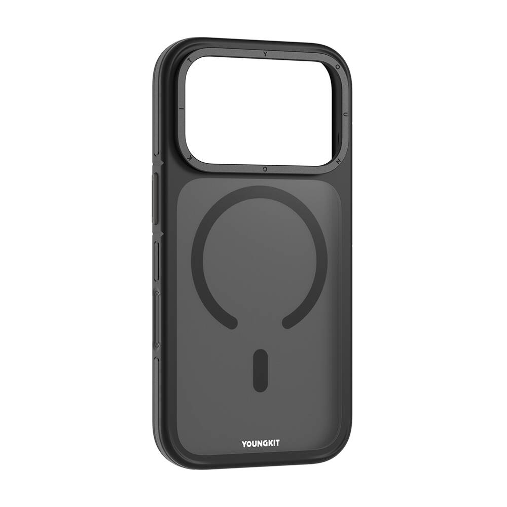 Apple iPhone 17 Pro Kılıf M-safe Şarj Özellikli Youngkit Rock Sand Serisi Kapak - 18