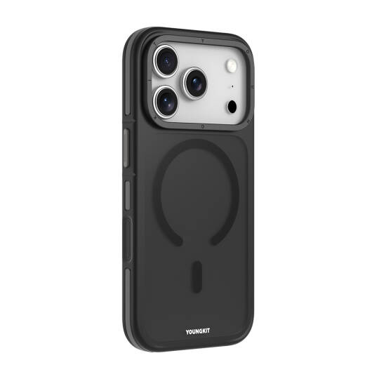 Apple iPhone 17 Pro Kılıf M-safe Şarj Özellikli Youngkit Rock Sand Serisi Kapak - 5