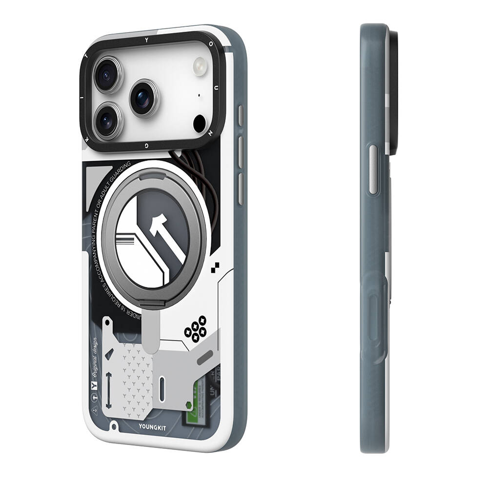 Apple iPhone 17 Pro Kılıf M-safe Şarj Özellikli Youngkit Starship Serisi Kapak - 11