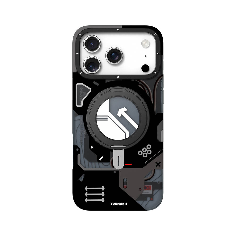 Apple iPhone 17 Pro Kılıf M-safe Şarj Özellikli Youngkit Starship Serisi Kapak - 7