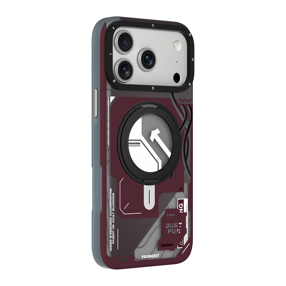 Apple iPhone 17 Pro Kılıf M-safe Şarj Özellikli Youngkit Starship Serisi Kapak - 2