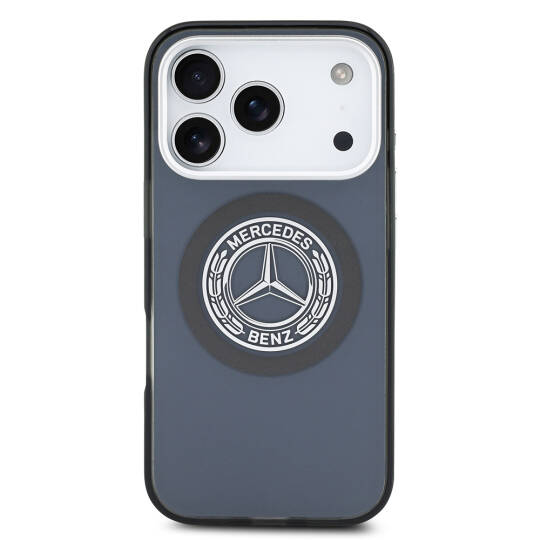 Apple iPhone 17 Pro Kılıf Mercedes Benz Orjinal Lisanslı M-safe Şarj Özellikli Çift Katmanlı PC Nostaljik Yıldız Dizayn Kapak - 7
