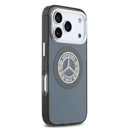 Apple iPhone 17 Pro Kılıf Mercedes Benz Orjinal Lisanslı M-safe Şarj Özellikli Çift Katmanlı PC Nostaljik Yıldız Dizayn Kapak - 8