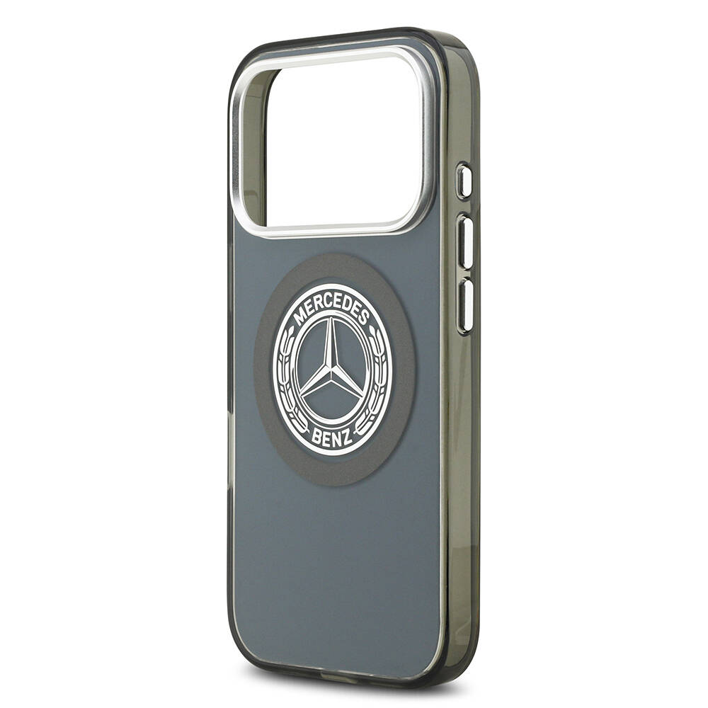 Apple iPhone 17 Pro Kılıf Mercedes Benz Orjinal Lisanslı M-safe Şarj Özellikli Çift Katmanlı PC Nostaljik Yıldız Dizayn Kapak - 10