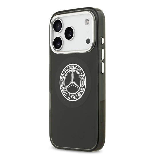 Apple iPhone 17 Pro Kılıf Mercedes Benz Orjinal Lisanslı M-safe Şarj Özellikli Çift Katmanlı PC Nostaljik Yıldız Dizayn Kapak - 12