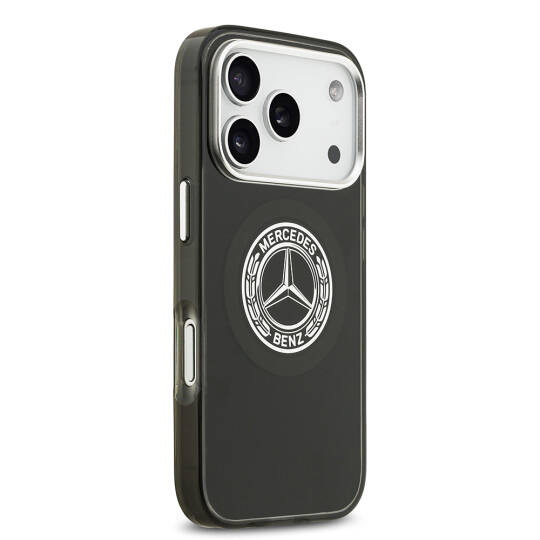 Apple iPhone 17 Pro Kılıf Mercedes Benz Orjinal Lisanslı M-safe Şarj Özellikli Çift Katmanlı PC Nostaljik Yıldız Dizayn Kapak - 14