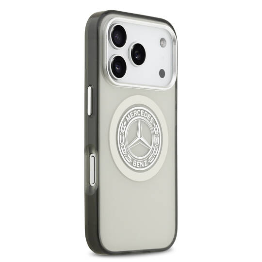 Apple iPhone 17 Pro Kılıf Mercedes Benz Orjinal Lisanslı M-safe Şarj Özellikli Çift Katmanlı PC Nostaljik Yıldız Dizayn Kapak - 20