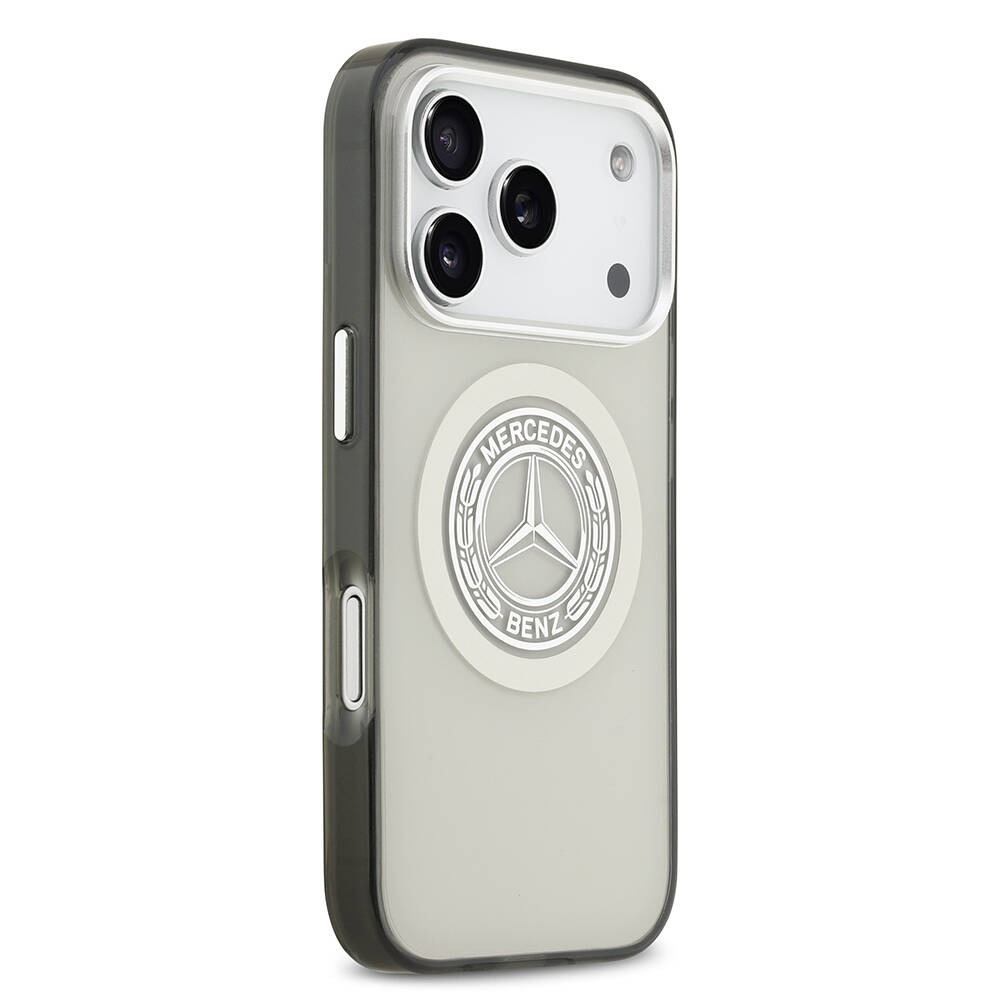 Apple iPhone 17 Pro Kılıf Mercedes Benz Orjinal Lisanslı M-safe Şarj Özellikli Çift Katmanlı PC Nostaljik Yıldız Dizayn Kapak - 20