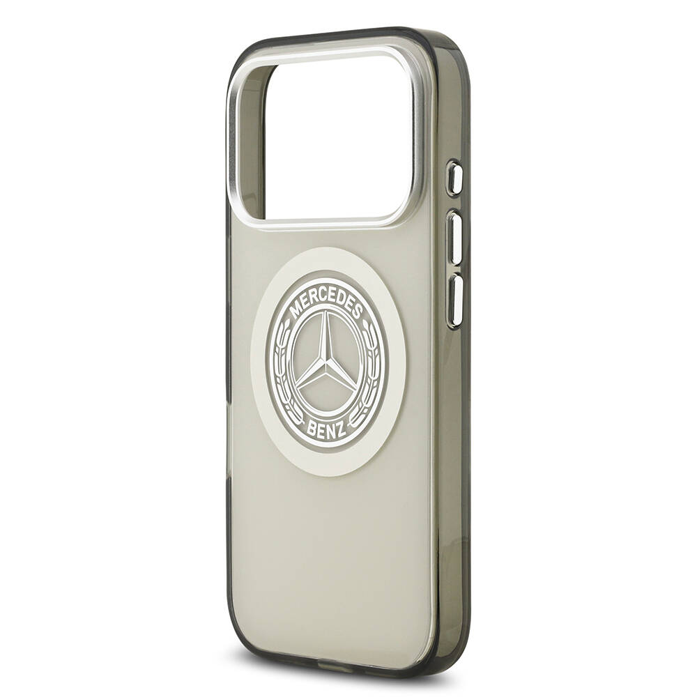 Apple iPhone 17 Pro Kılıf Mercedes Benz Orjinal Lisanslı M-safe Şarj Özellikli Çift Katmanlı PC Nostaljik Yıldız Dizayn Kapak - 22