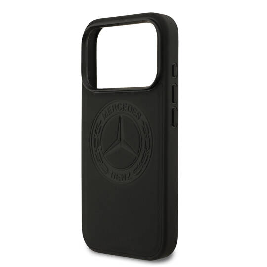 Apple iPhone 17 Pro Kılıf Mercedes Benz Orjinal Lisanslı M-safe Şarj Özellikli Hakiki Deri Nostaljik Yıldız Dizayn Kapak - 8