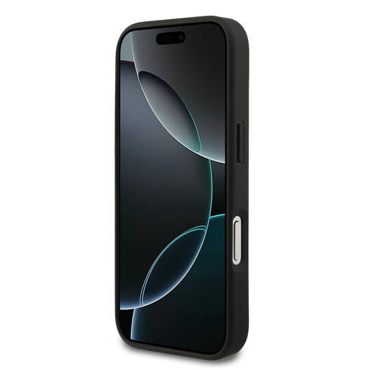 Apple iPhone 17 Pro Kılıf Mercedes Benz Orjinal Lisanslı M-safe Şarj Özellikli Şeritli Yıldız Desenli Metal Logolu Deri Kapak - 11