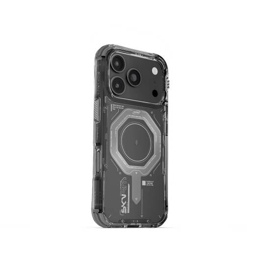 Apple iPhone 17 Pro Kılıf SkinArma M-safe Şarj Özellikli Airbag Tasarımlı Magma Kapak - 4