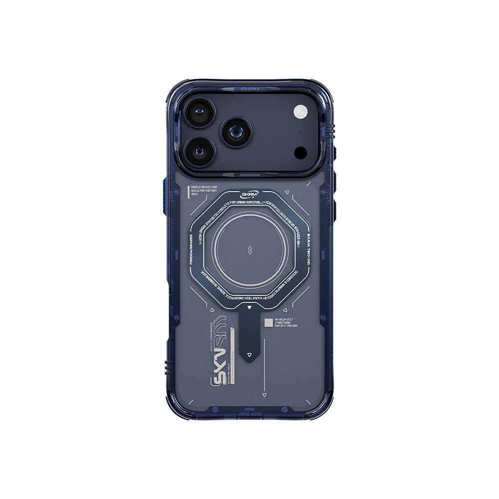 Apple iPhone 17 Pro Kılıf SkinArma M-safe Şarj Özellikli Airbag Tasarımlı Magma Kapak - 3