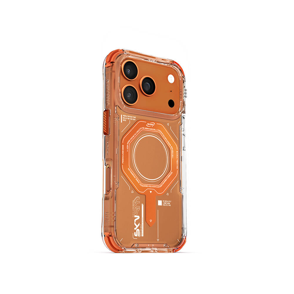Apple iPhone 17 Pro Kılıf SkinArma M-safe Şarj Özellikli Airbag Tasarımlı Magma Kapak - 2