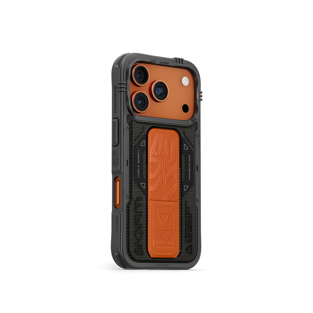 Apple iPhone 17 Pro Kılıf SkinArma M-safe Şarj Özellikli Airbag Tasarımlı Standlı Phantom Kapak - 1