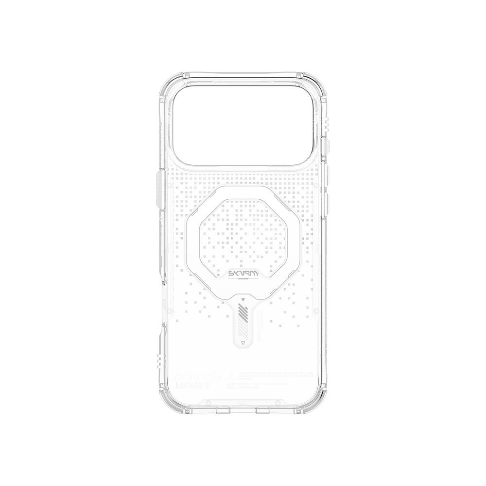 Apple iPhone 17 Pro Kılıf Skinarma M-Safe Şarj Özellikli IML Baskılı Holografik MYST Kapak - 11