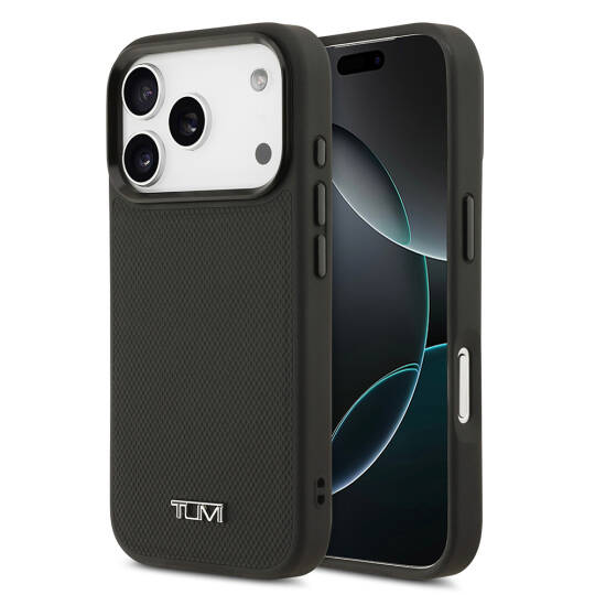 Apple iPhone 17 Pro Kılıf TUMI M-safe Şarj Özellikli Deri Noktalı Dizayn Kapak - 2