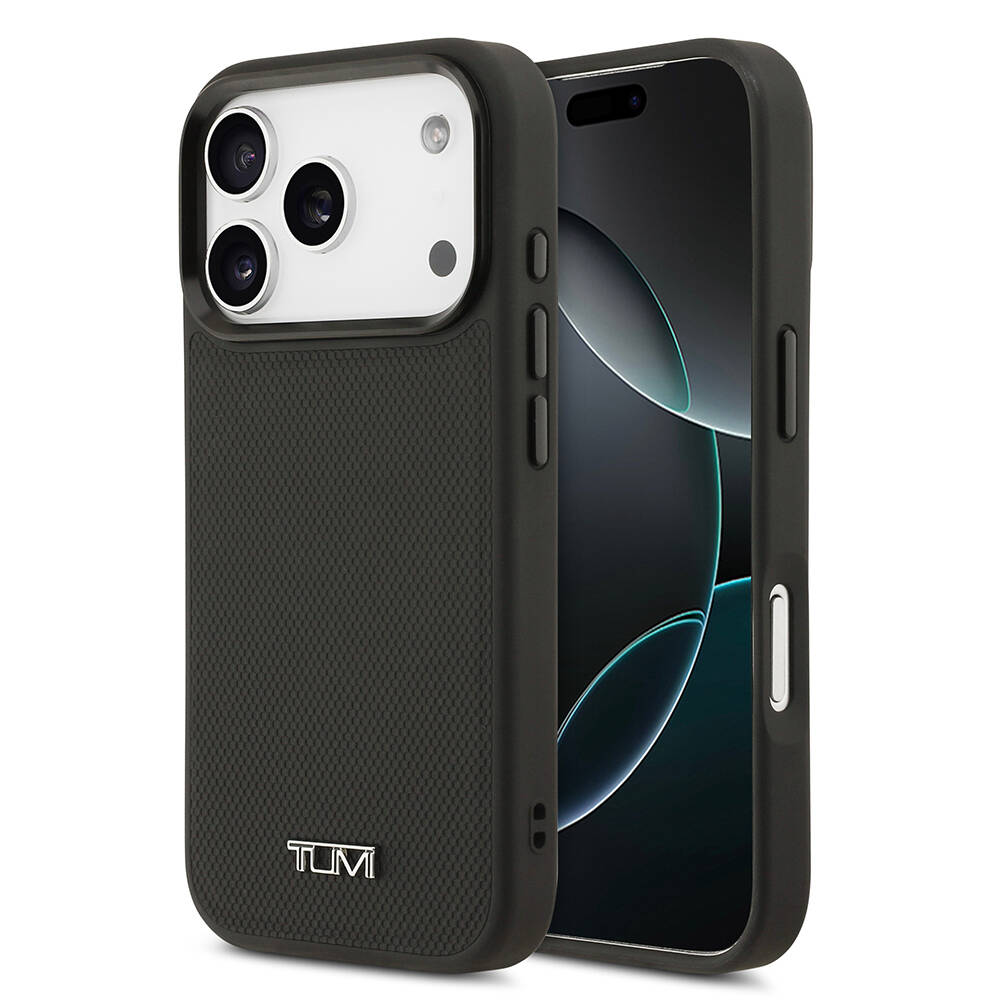 Apple iPhone 17 Pro Kılıf TUMI M-safe Şarj Özellikli Deri Noktalı Dizayn Kapak - 2