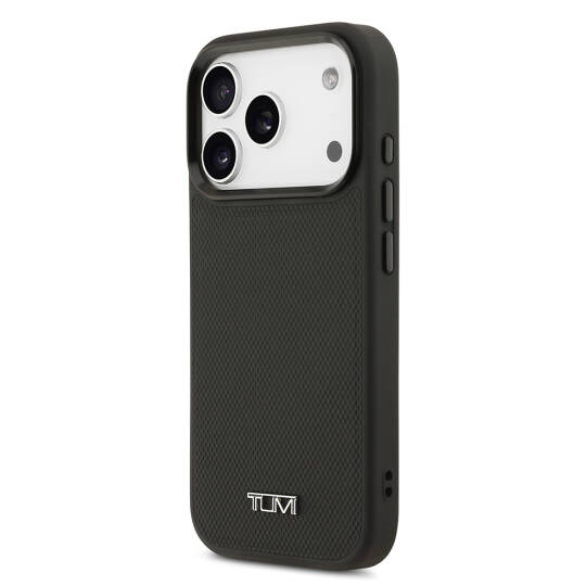 Apple iPhone 17 Pro Kılıf TUMI M-safe Şarj Özellikli Deri Noktalı Dizayn Kapak - 3