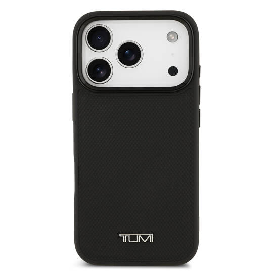 Apple iPhone 17 Pro Kılıf TUMI M-safe Şarj Özellikli Deri Noktalı Dizayn Kapak - 4