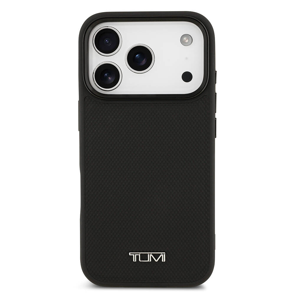 Apple iPhone 17 Pro Kılıf TUMI M-safe Şarj Özellikli Deri Noktalı Dizayn Kapak - 4