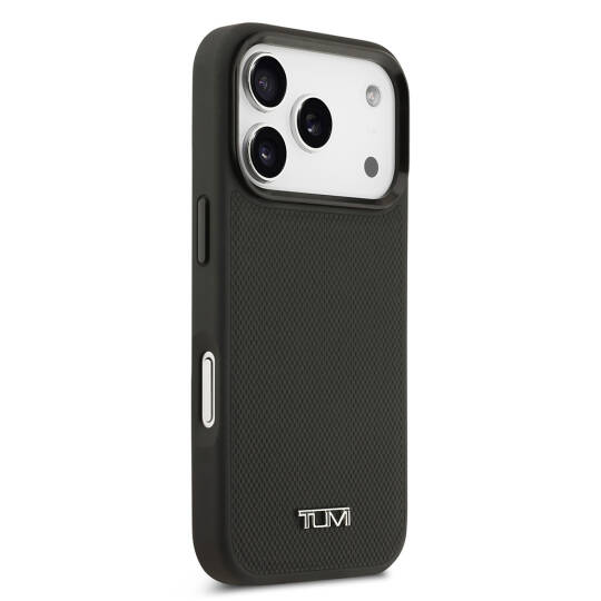 Apple iPhone 17 Pro Kılıf TUMI M-safe Şarj Özellikli Deri Noktalı Dizayn Kapak - 5