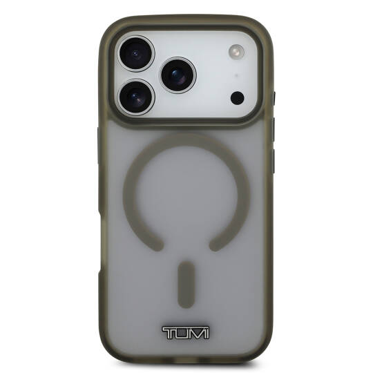 Apple iPhone 17 Pro Kılıf TUMI Orjinal Lisanslı M-safe Şarj Özellikli Buzlu Transparan Kapak - 5